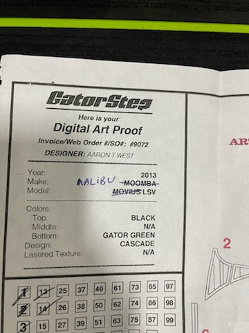 Gator Step Kit for 2013 Malibu 23 LSV gunnels